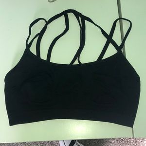 Black fabletics sports bra
